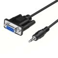 DB9 Serial 9 Pin Female to 3.5mm Male 2 Yards RS232 Cable Genuine Branded. 