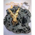 Markhor 3D Metal Lepal Pin Brooch National Animal Markhoor { Snake Hunter } Silver Golden Brooch for Men and Women. 