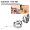 Spice, Herb,Tea and Seasoning Filter Ball with Hanging Hook - Stainless Steel Ball Tea Infuser Mesh Filter Strainer w/hook Loose Tea Leaf Spice Ball with Rope chain Home Kitchen Tools 1026. 