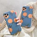 Fashion Ins Orange Soft Silicone Phone Case For iPhone 12 11 Pro Xs Max X Xr 7 8 Plus Se2 12 Mini Shockproof Back Cover Fundas. 