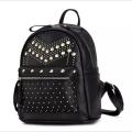 PU Leather Fashion Backpack for Women - Collage Backpack For Girls - Black Backpack for Girls- Shoulder Bag. 