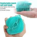 premium Silicon Body Brush, Exfoliating Body Scurb Brush with Soap Dispenser, 2 in 1 Ultra Soft Bath Sponge Shower Massager, Baby Shower Brush, Shampoo and Gel Dispenser, Loofah Brush, Body Cleaning Scrubber for Man, Women and Children. 