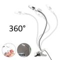 Desk Table Top 8X Magnifying Glass Beauty Salon Tattoo Magnifier Lamp Light. 