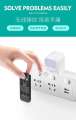 Two hole socket converter, to 3-pin household plug board, Taiwan Japan item 2-pin conversion plug, dual head. 