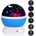 Night Light Star Lamp Starry Sky Projector Baby Light 360° Rotation LED Star Light Lamp Table Night Lamp with 8 Color Lights Projection Perfect Gift for Babies and Children. 