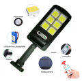 LED Solar powered light by IPR motion sensor LED landscape solar garden street light pole sol floodlight. 