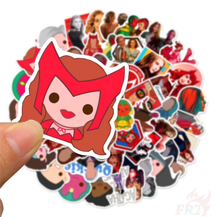 %E2%9D%89%20Wanda%20Vision%20Series%2002%20-%20Marvel%20Avengers%20Superhero%20TV%20Shows%20Vision%20Scarlet%20Witch%20Stickers%20%E2%9D%89%2050Pcs/Set%20Fashion%20DIY%20Decals%20Doodle%20Stickers%20-%20Image%203