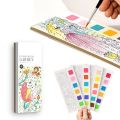 Pocket Watercolor Painting Book, DIY Magic Water Coloring Books with a Brush, Watercolor Pocket Palette, Reusable Paint with Water Books for Kid Age 3-10. 