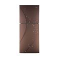 Orient Crystal 540 Space Brown Refrigerator | 19 Cubic Feet Inverter Refrigerator | Double Door Fridge | Energy Efficient Cooling | Premium Glass Door Design. 