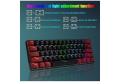 Gaming Keyboard Megakey Wired Gaming Keyboard- 61 Keys Compact Mechanical Keyboard, with RGB lights Double Shot Keycaps with LED Backlit, blue Switch-Black colour. 