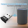 USB Bluetooth Adapter BT 5.0 USB Wireless Receptor Bluetooth Speaker File Receiver Transmitter Dongle Laptop By Sialvi Computer. 