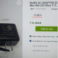 DC 12v Charger power Supply, 1.5A,  Branded Imported Quality  NetBit,  Adapter For Home, Offices, Shops, Students Projects,wifi router and led lights. 