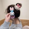 Headrope female internet celebrity ins Fengsen style tie, rubber band hair loop, star wearing, dew simple temperament, high elasticity, durable leather case. 