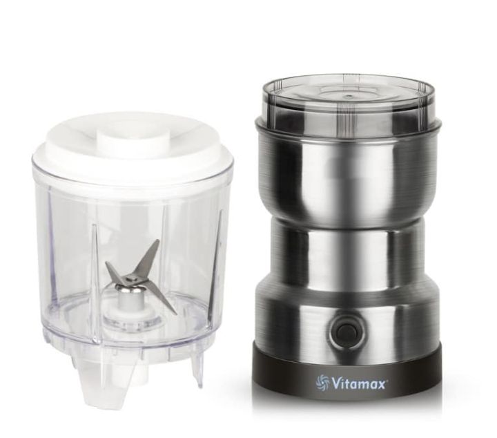 Vitamax%20Premium%20304%20Stainless%20Steel%20Blade%20Electric%20Grinder%20and%20Blender%20with%202-Speed%20Control,%20Portable%20Kitchen%20Appliance%20for%20Grinding%20Nuts,%20Fruits,%20and%20Blending%20Smoothies%20-%20Image%207