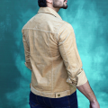 Men's Mustard Brown Corduroy Jacket. 
