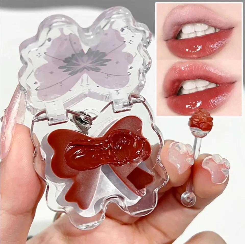 Moisturizing Butterfly Keychains Lip Gloss Long Lasting Hydrating