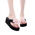 OIMG Women'S Ladies Summer Flower Home Wedges Beach Shoes Sandals Flip Flops Slippers. 