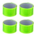 4Pcs Reflective Snap Bands High Visibility Wrist Arm Ankle Leg Snap Straps Night Walking Running Safety Gear Reflective Strips. 