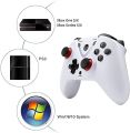 ROTOMOON Wireless Game Controller with LED Lighting Compatible with Xbox One S/X, Xbox Series S/X Gaming Gamepad, Remote Joypad with 2.4G Wireless Adapter Perfect for FPS Games Black&White. 