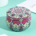 New Tin Tin Box Drum-shaped Party Supply Storage Case Candle Making Kit Holder. 