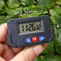 Mini Digital Table Clock Desk Car Calendar Watch - Black. 