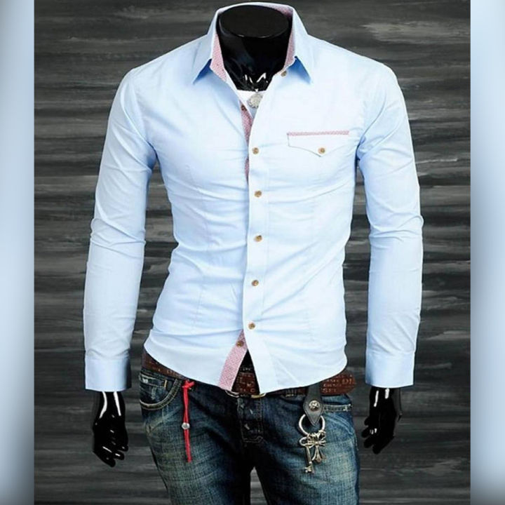 The-Ajmery Casual Short Body Provoking Shirt For Men. EC-125 (D)