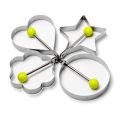 Fried Egg Cooking Mold Shaper 4 Pcs Stainless Steel Kitchen Pan cake Mould Ring. 