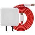 Original 65 Watt Warp Charger Compatible with Oneplus 65W Wrap Charging with USB to C Cable Charger Compatible with OnePlus 10/10 Pro/9/9 Pro/ 9R/ 8/ 8T/ Nord/CE Nord CE 5G, Nord, OnePlus 7, 7T. 