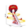 Musical Spider Man And Duck Roller Coaster Track Set With Tiny Penguin Toys With Lights & Sound. 