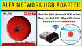 Alfa 2.4GHz 300Mbps Wireless USB Adapter 3001N Install CD-Rom (User Guide Included) use For OS:XP, Vista, Win7. Win8,8.1,10, Mac, Linux  Easy to use and small size  Internet connection within 2 seconds.. 