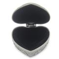 Classic Vintage Antique Heart Shape Jewelry Box Ring Small Trinket Storage Organizer Chest Christmas Gift,galactic. 