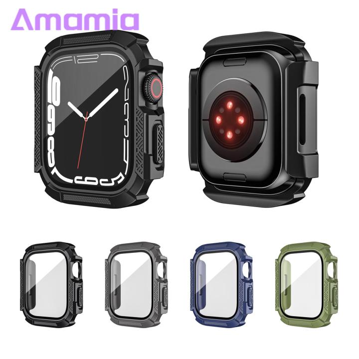 Amamia Watch Protective Cover Easy Installation All-inclusive Smart Watch Dial Hard Case