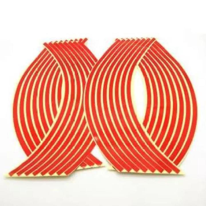 Red Rim Sticker Strips for all BIKES