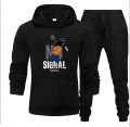 NO SIGNAL ANIME TRACKSUIT DESIGN High Quality Winter Fleece Print Tracksuit GYMWEAR STRECHABLE  BREATHABLE Export Quality Kangaroo Hoodie + Trouser For Boys N Men Track Suit. 