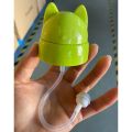Pigeon wide neck teat bottle Straw cap Puting botol straw Baby CAT DESIGN Drinking Training Soft Silicone Non-Spill. 