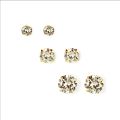 Small Size 100% Pure Gold-plated Girls Tops, Chandi Screw Stud Earrings  (With Box). 