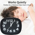 Table Clock Battery Operated Desktop Small Alarm Needle Clock. 