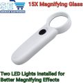 37mm/65mm Magnifier Magnifying Glass Portable With 2 LED Light. 