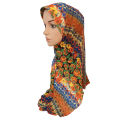 Flower Print Hijab Amira Muslim Women Head Cover Neck Hat Scarf Shawls Islamic Turban Bandanas Hair Loss Cap Headscarf Headwear. 