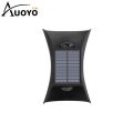 Auoyo  Solar Outdoor Lighting Wall Light Solar Outdoor Waterproof Lamp Dual Head Up And Down Dual Color Luminescent High Brightness Wall  Spotlights Door Signs And Wall Lights. 