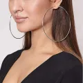 Large Circle Personality Super Big Circles Hoop Earrings For Women Fashion Gold Silver Color Jewelry Trendy Retro Big Round Circle Earrings. 