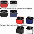 Case Compatible for Razer-Hammerhead True Wireless X/2nd Gen Earphone Bluetooth Headset Silicone Impact-resistant Cover Case. 