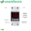Digital Energy Meter + Voltage Protection Device, High Voltage, Low Voltage, Over Current Protection Device, Circuit Breaker, Best for Solar Inverter Output, With Digital LED Display,. 