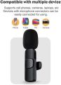 K8 Microphone for Youtubers | Mobile Lavalier Streaming Interview for Collar mic Mini Micro Portable Clip. 