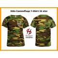 Kids Commando T Shirt with Markhor logo Army camouflage DRI-FIT Cotton T Shirt Round Neck High Quality Commando T-Shirt FOR BOYS AND GIRLS BOTH. 
