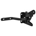 Self Locking Gate Latch Automatic Gravity Lever Fence Gate Lock for Wood Fence Gate Door Latches Steel Black. 