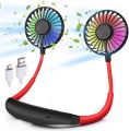 Hanging Neck Fan, Mini USB Rechargeable Dual Window Personal Fan Portable with Perfume Tank for Indoor Outdoor Traveling. 