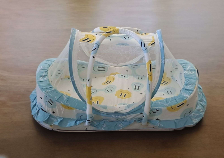 NEW BORN BABY BED SET WITH MOSQUITO NET, SHIP STYLE