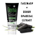 Derma Shine Charcoal (Face wash + Scrub). 