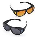 Pack of Two Day And Night View HD Vision Glasses. 